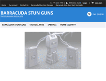 Tablet Screenshot of barracudastunguns.com